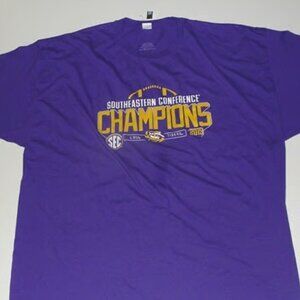 3XL LSU Tigers championship 2019 t-shirt Louisiana State Univ purple gold